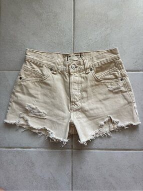 We The Free Jean Shorts in Cream